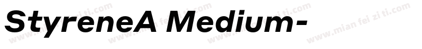 StyreneA Medium字体转换